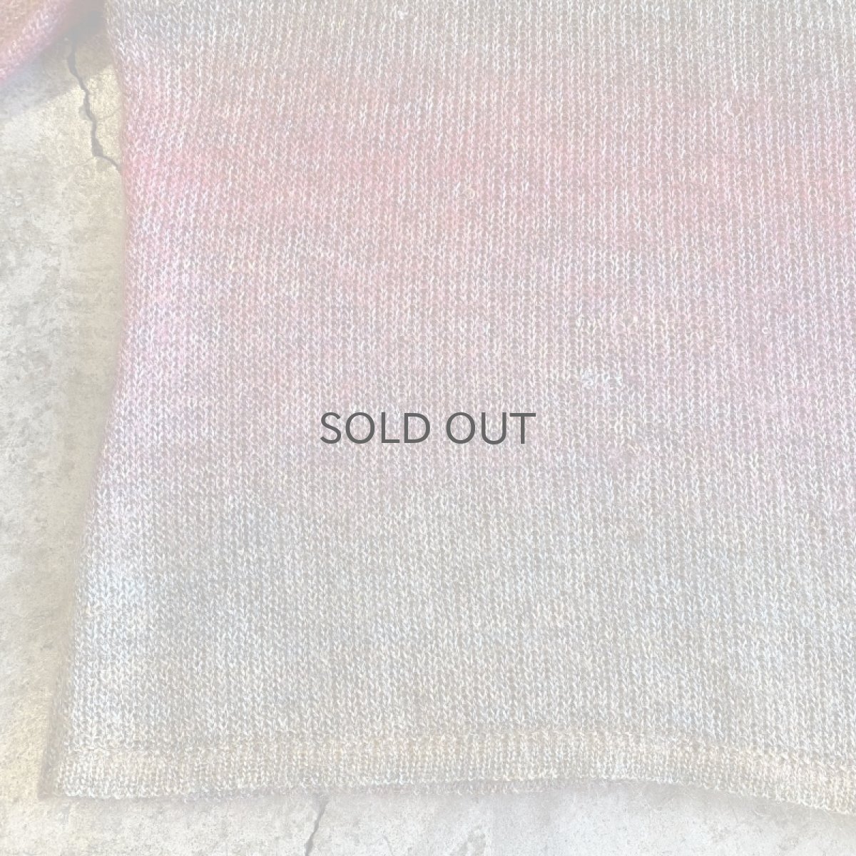 画像6: COLOR GRADATION BORDER PATTERN RIB KNIT TOPS / Ladies M (6)