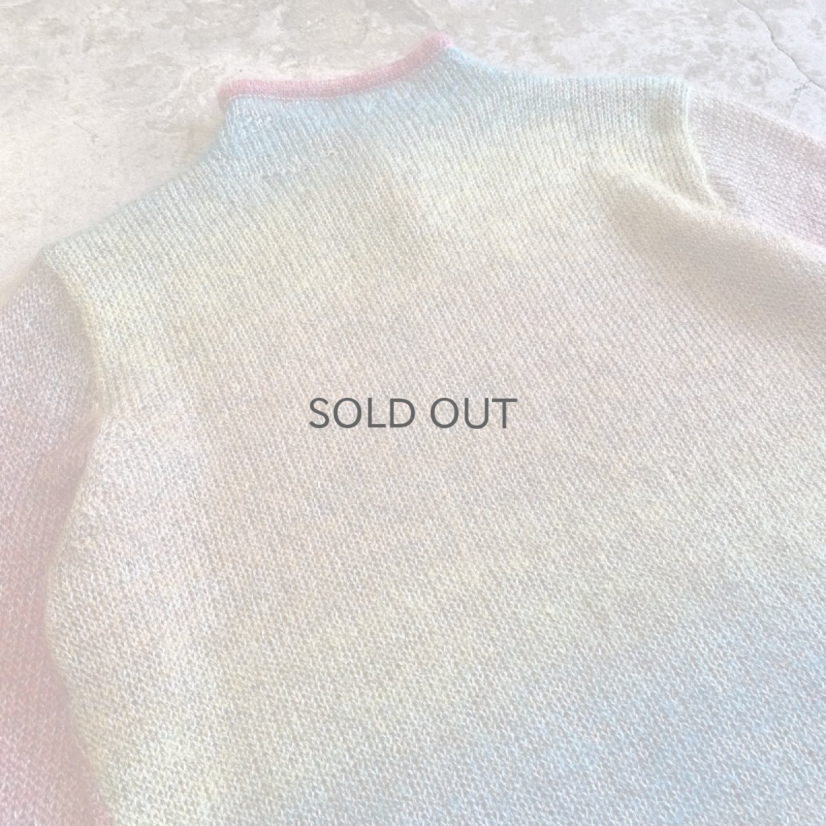 画像9: COLOR GRADATION BORDER PATTERN RIB KNIT TOPS / Ladies M (9)