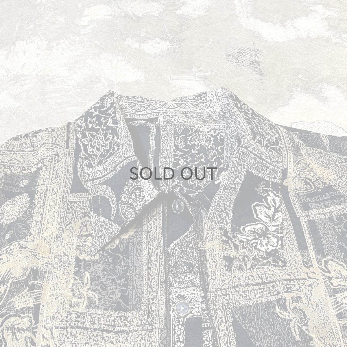 画像11: ALL OVER PATTERN FRONT LAYERED L/S SHIRT / Mens S (11)