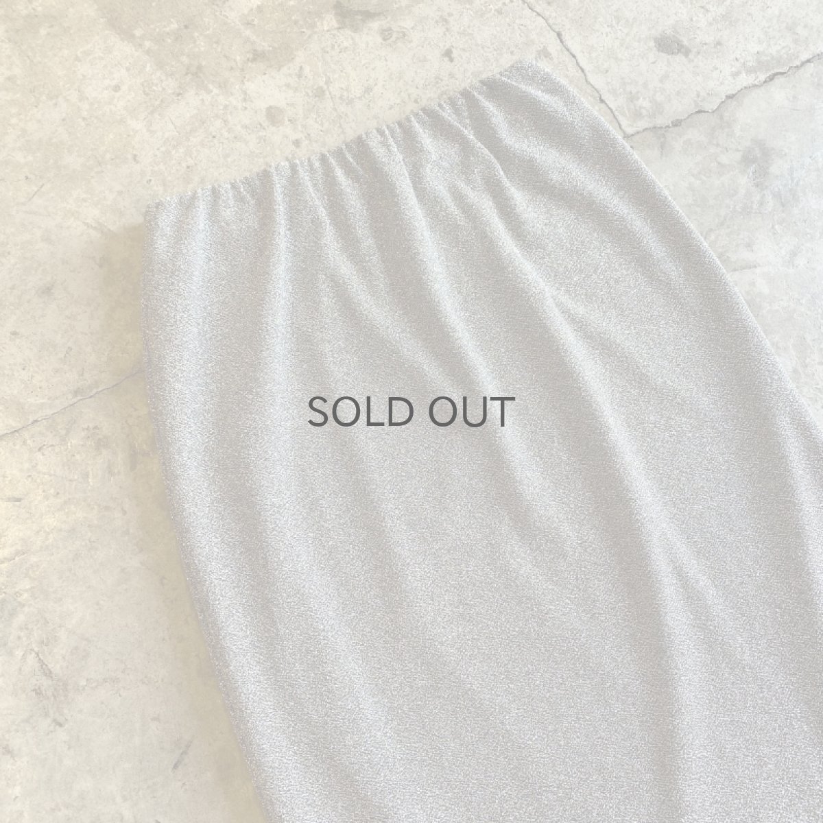 画像3: SILVER COLOR GLITTER SIDE SLIT DESIGN SKIRT / W25~W34 (3)