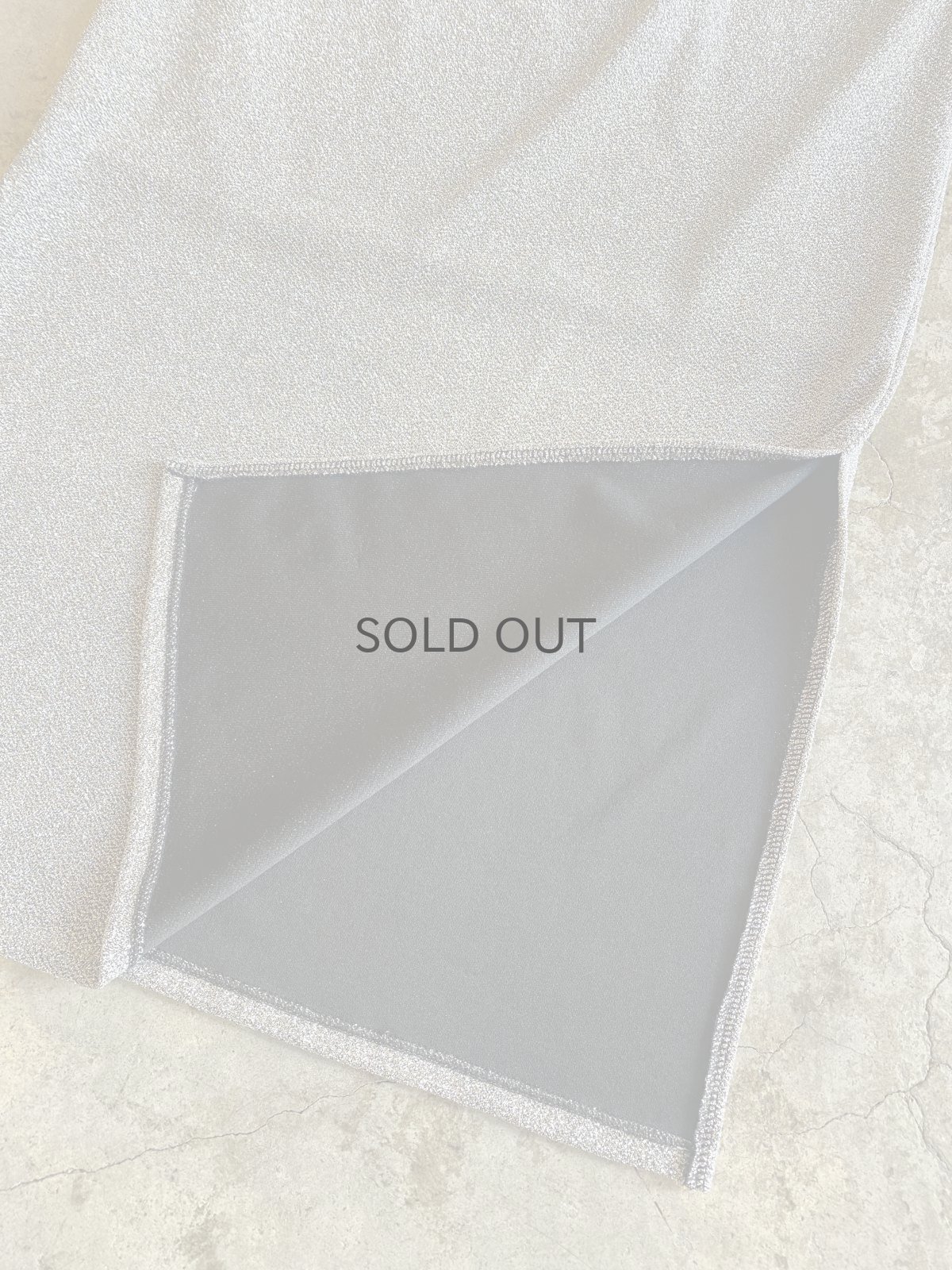 画像7: SILVER COLOR GLITTER SIDE SLIT DESIGN SKIRT / W25~W34 (7)