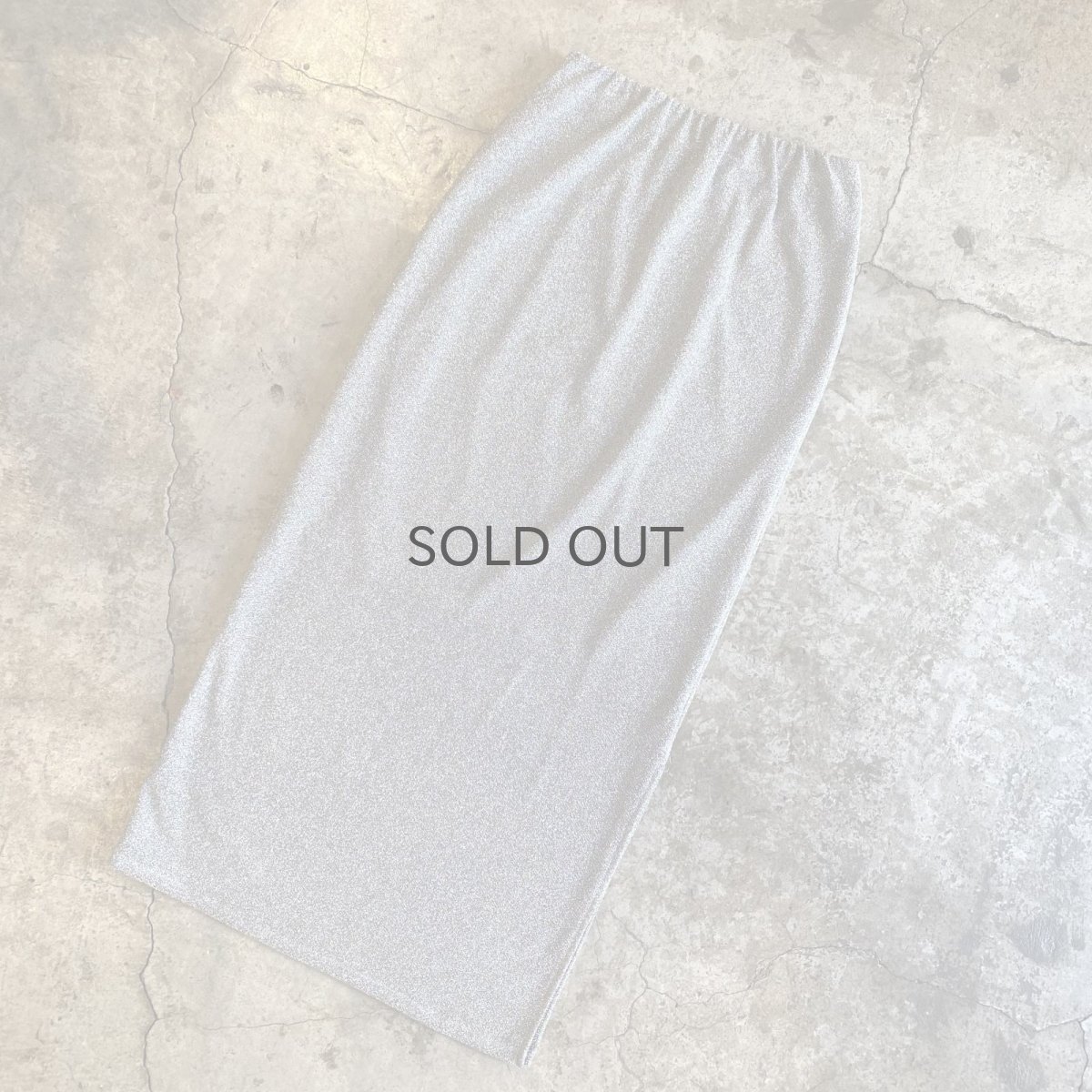 画像4: SILVER COLOR GLITTER SIDE SLIT DESIGN SKIRT / W25~W34 (4)