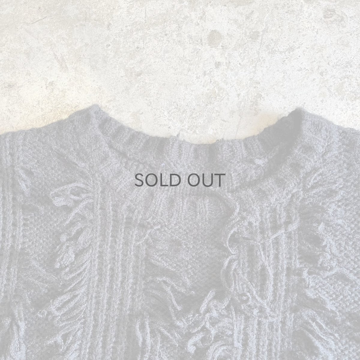 画像10: FRINGE LINE DESIGN SHORT KNIT SWEATER / Ladies M (10)