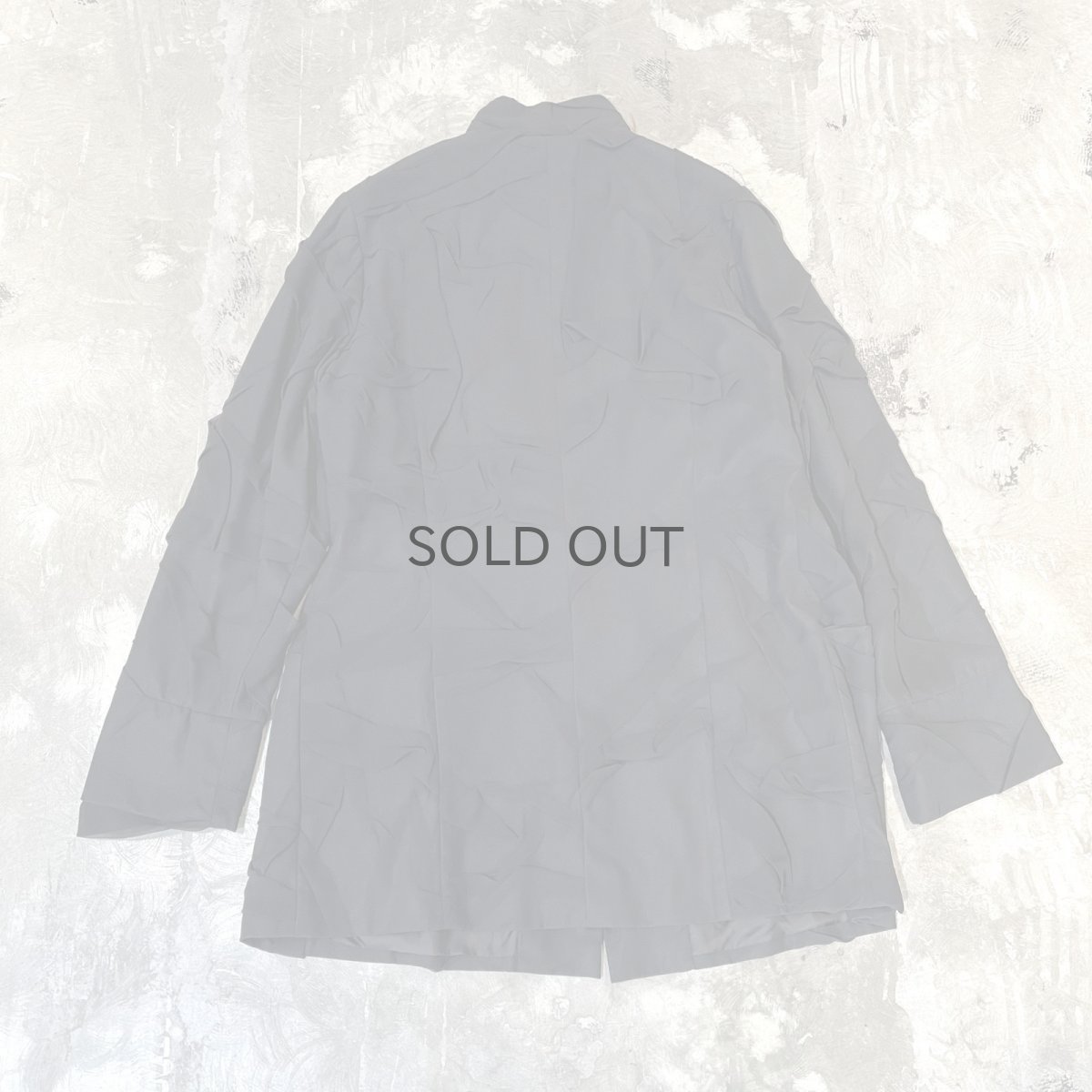 画像2: ALL OVER WASHER DESIGN HI-NECK L/S SHIRT / Mens M / MADE IN ITALY (2)