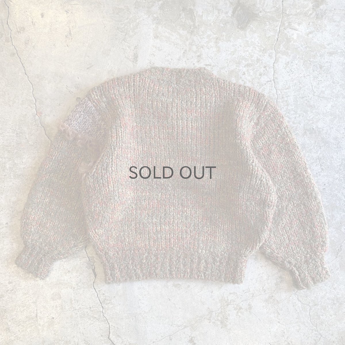 画像2: POINT DESIGN FUR MIX KNIT SWEATER / Ladies M (2)