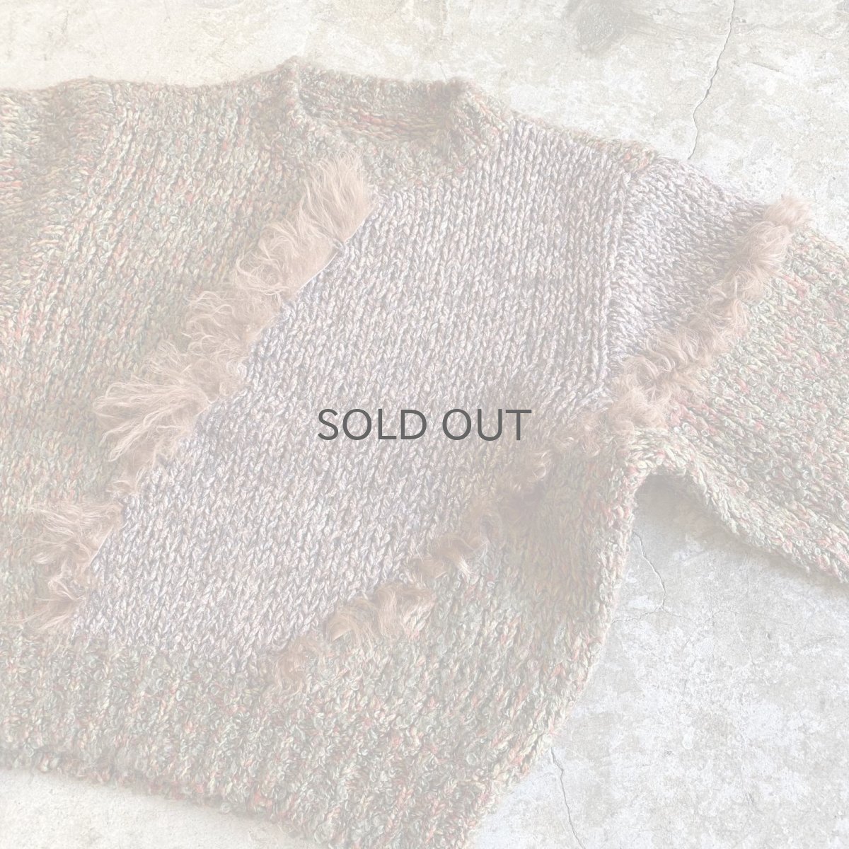 画像7: POINT DESIGN FUR MIX KNIT SWEATER / Ladies M (7)