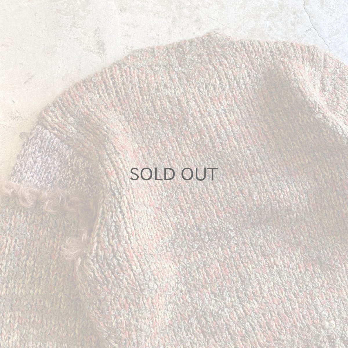 画像10: POINT DESIGN FUR MIX KNIT SWEATER / Ladies M (10)