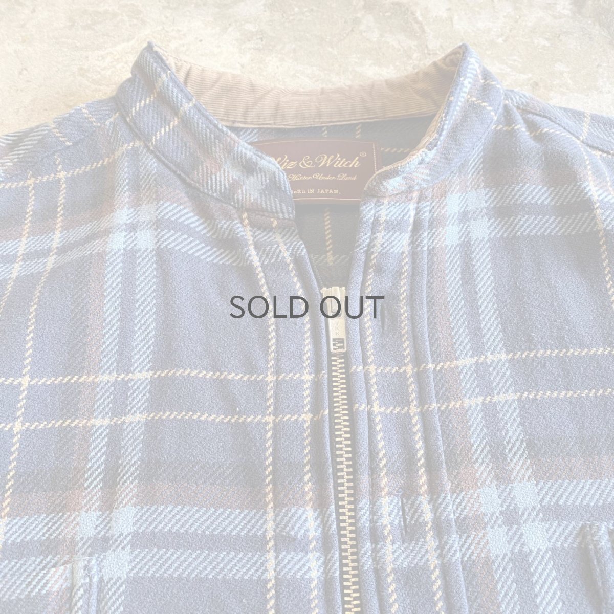 画像5: 【Wiz&Witch】"WANDERER" NO COLLAR ZIP UP FLANNEL SHIRT / OS (5)