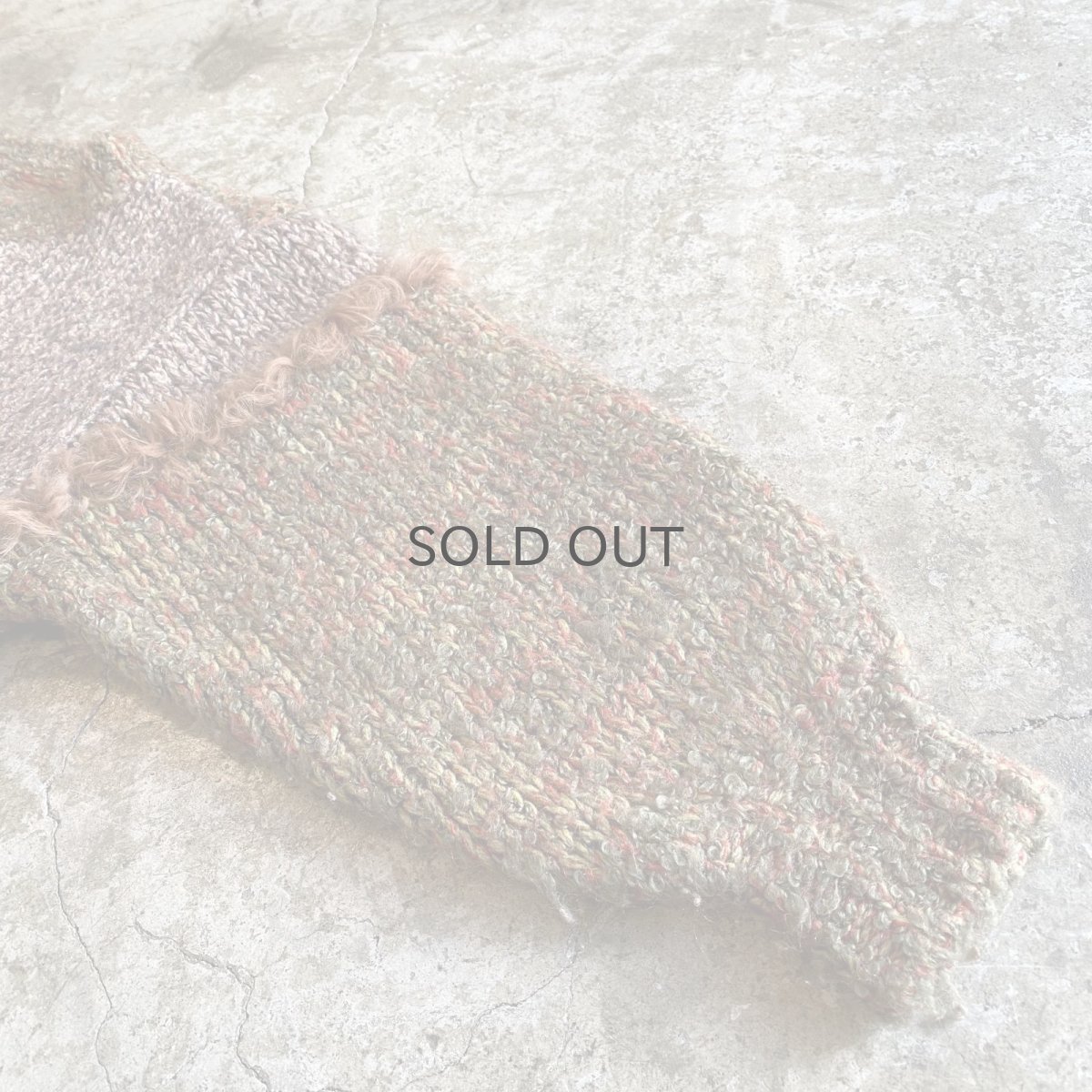 画像9: POINT DESIGN FUR MIX KNIT SWEATER / Ladies M (9)