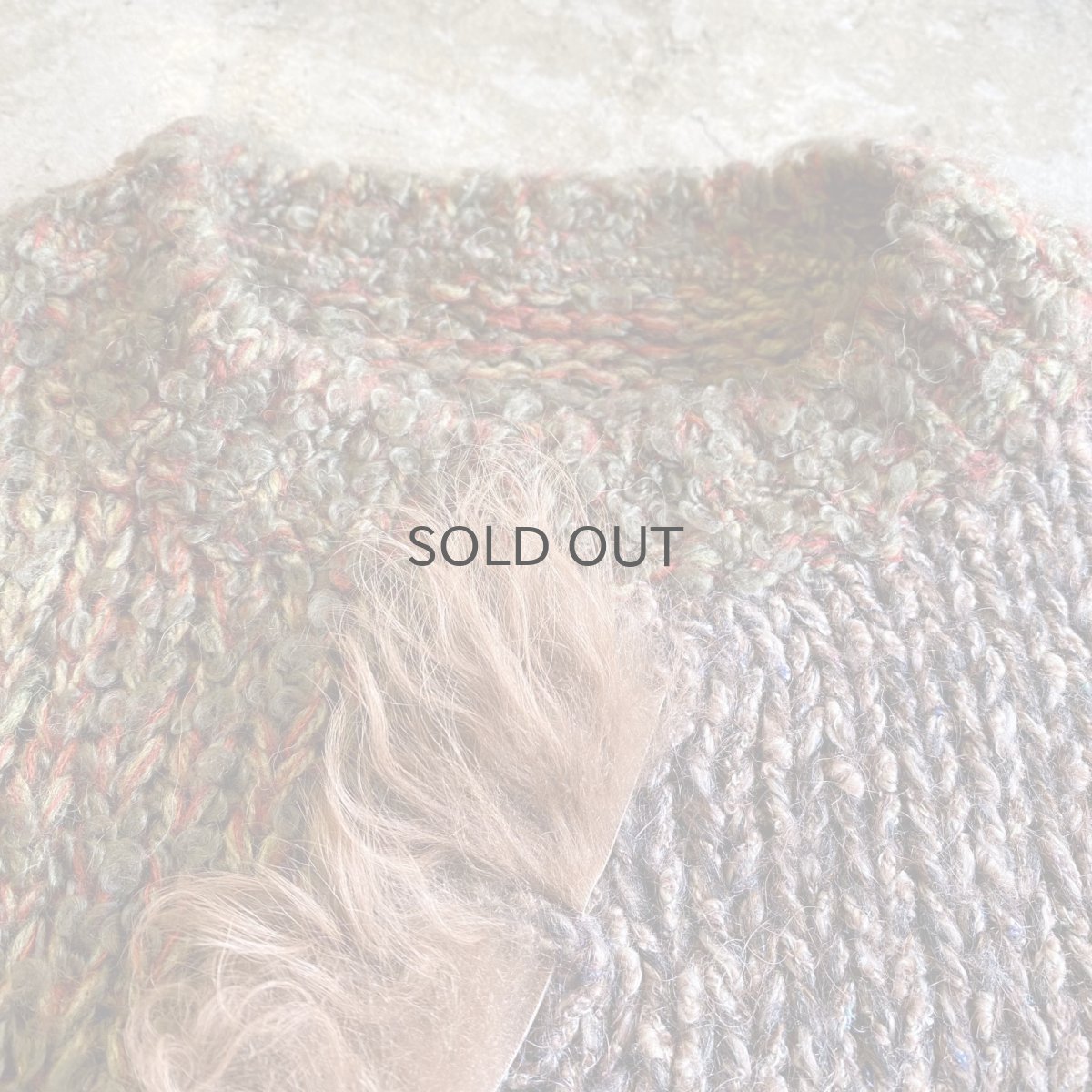 画像6: POINT DESIGN FUR MIX KNIT SWEATER / Ladies M (6)