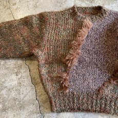 画像5: POINT DESIGN FUR MIX KNIT SWEATER / Ladies M (5)