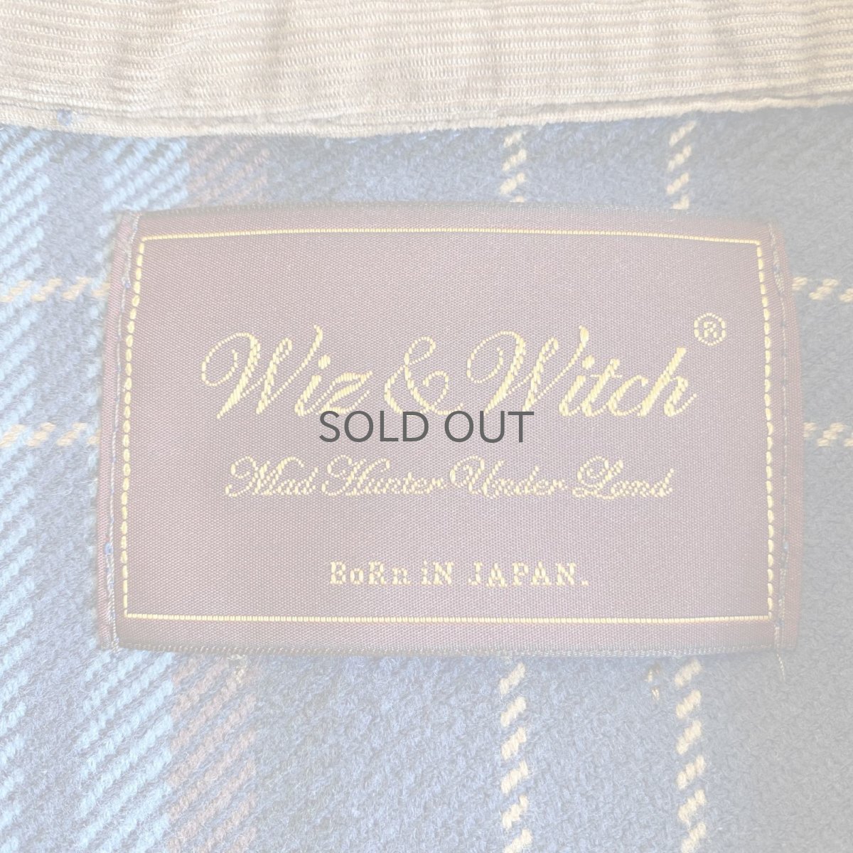 画像13: 【Wiz&Witch】"WANDERER" NO COLLAR ZIP UP FLANNEL SHIRT / OS (13)