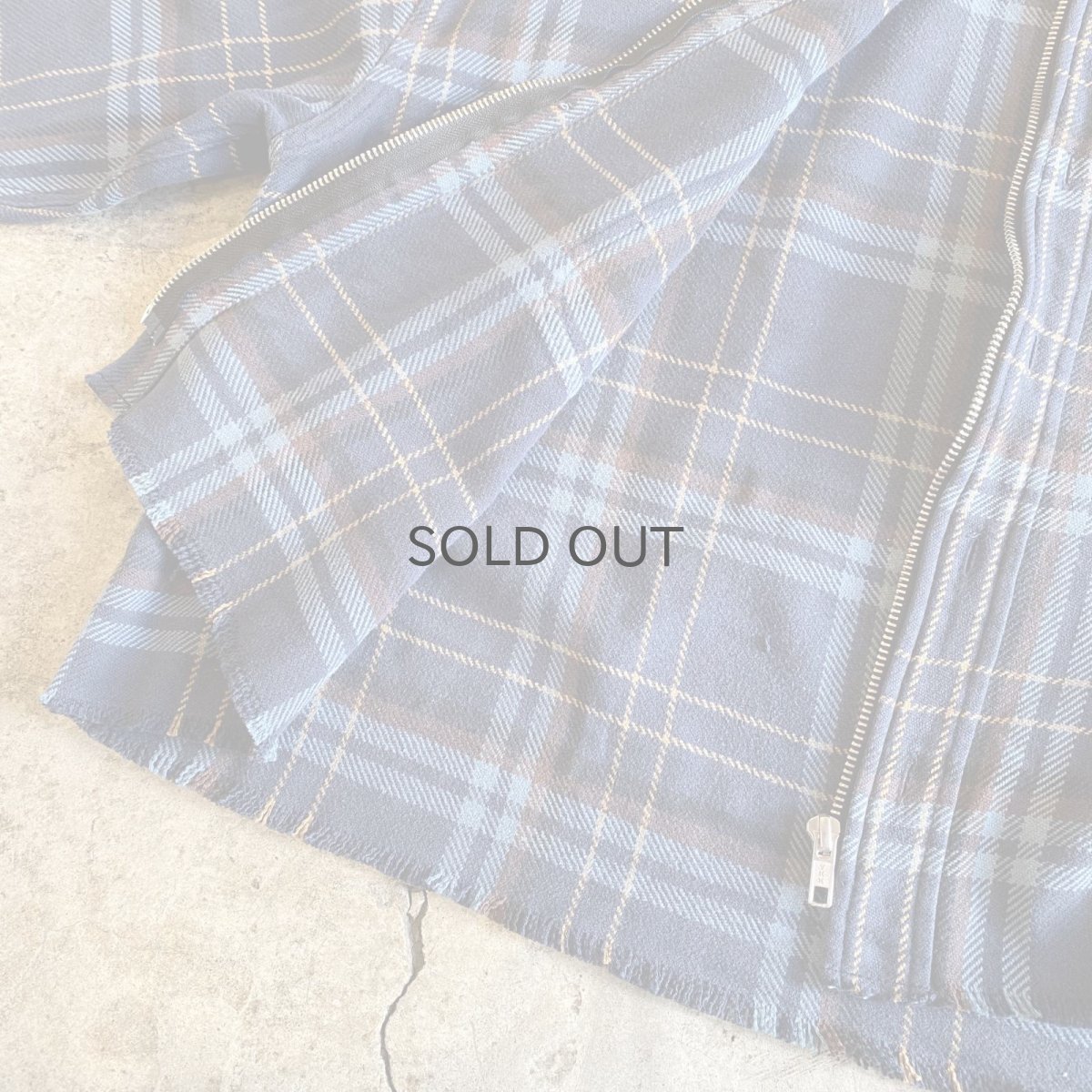 画像8: 【Wiz&Witch】"WANDERER" NO COLLAR ZIP UP FLANNEL SHIRT / OS (8)