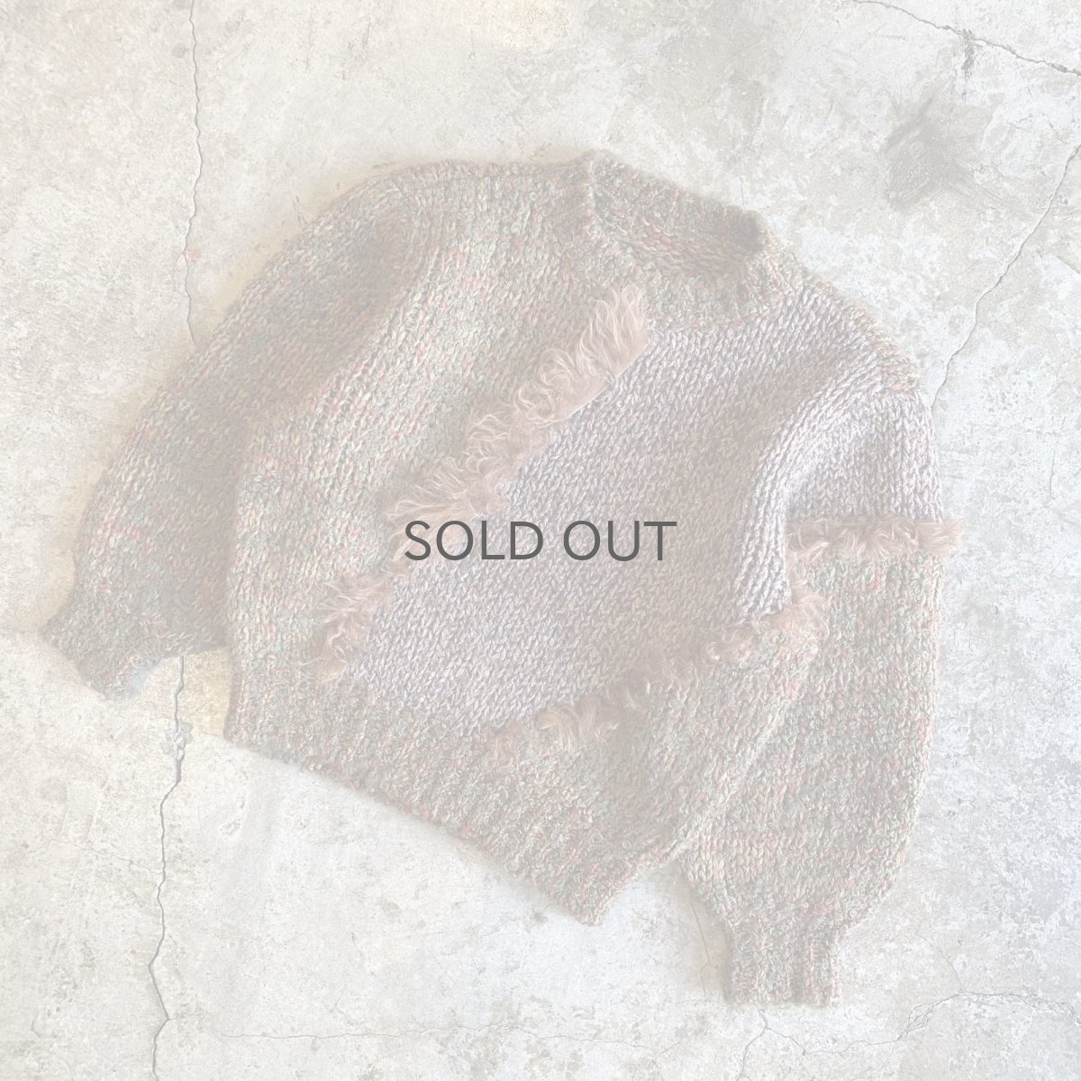 画像4: POINT DESIGN FUR MIX KNIT SWEATER / Ladies M (4)