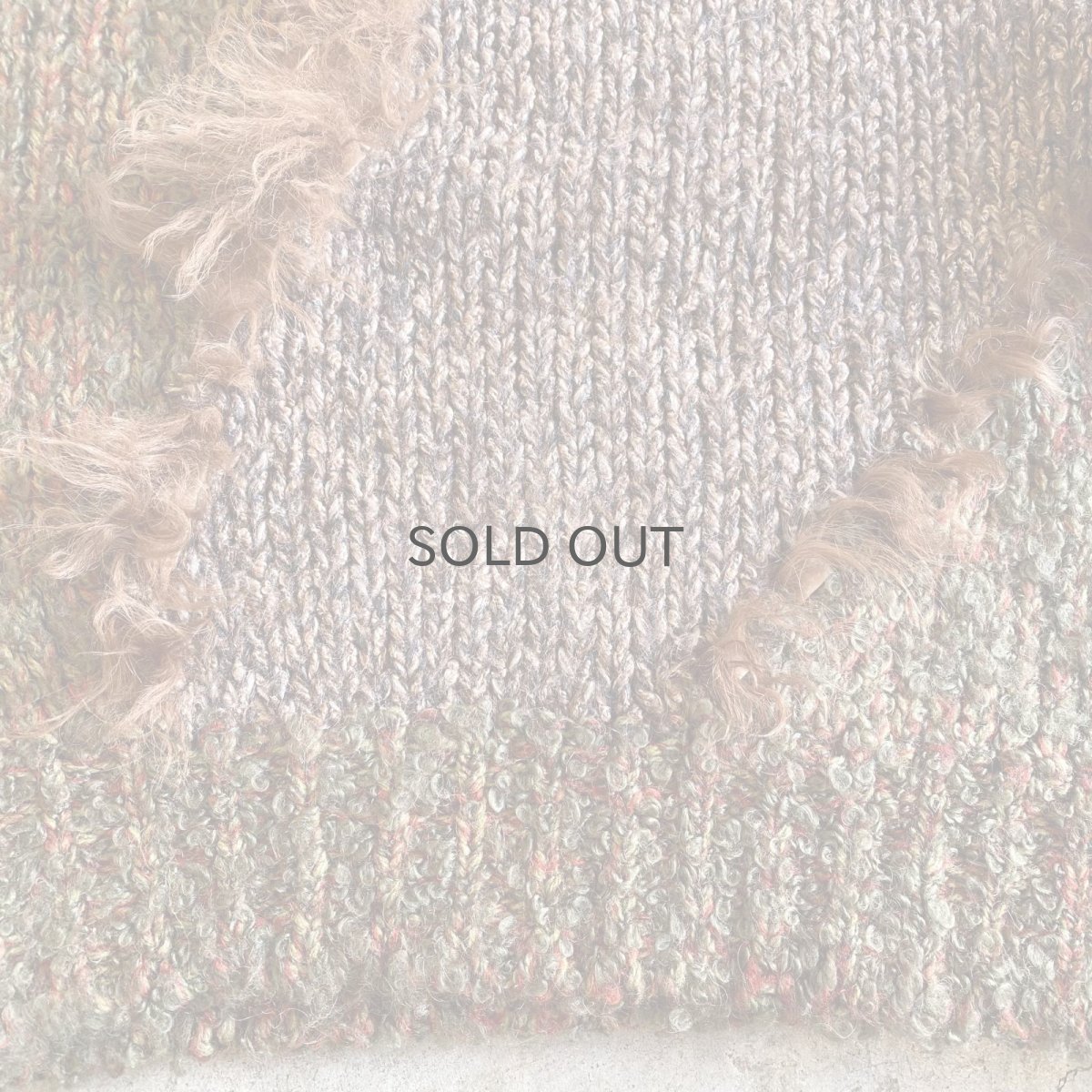 画像8: POINT DESIGN FUR MIX KNIT SWEATER / Ladies M (8)