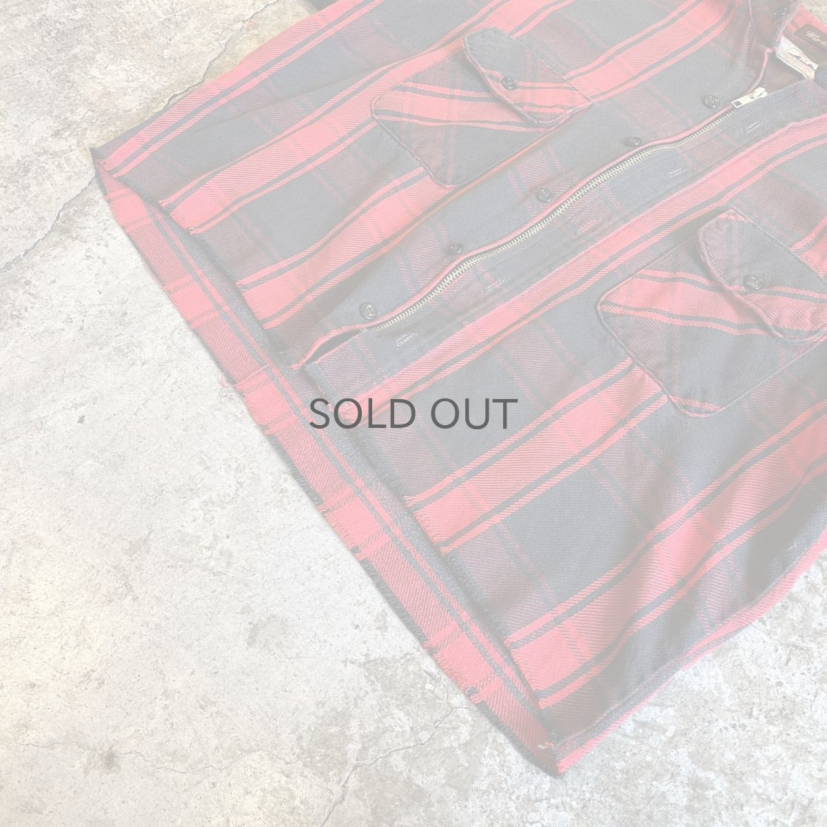 画像4: 【Wiz&Witch】"WANDERER" NO COLLAR ZIP UP FLANNEL SHIRT / OS (4)