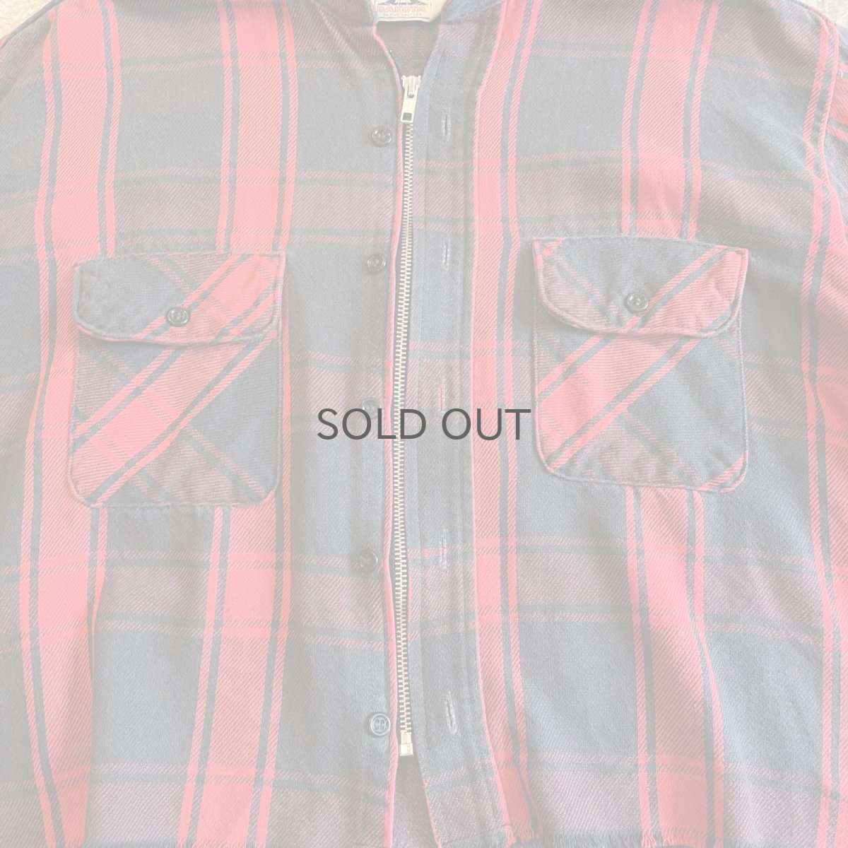 画像9: 【Wiz&Witch】"WANDERER" NO COLLAR ZIP UP FLANNEL SHIRT / OS (9)