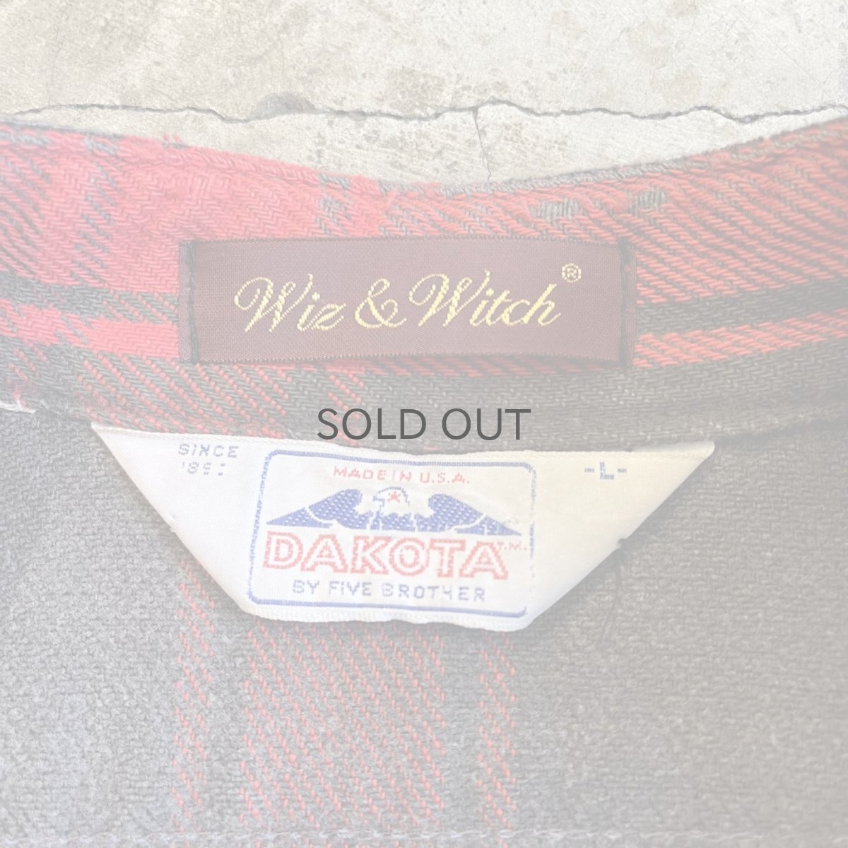 画像11: 【Wiz&Witch】"WANDERER" NO COLLAR ZIP UP FLANNEL SHIRT / OS (11)