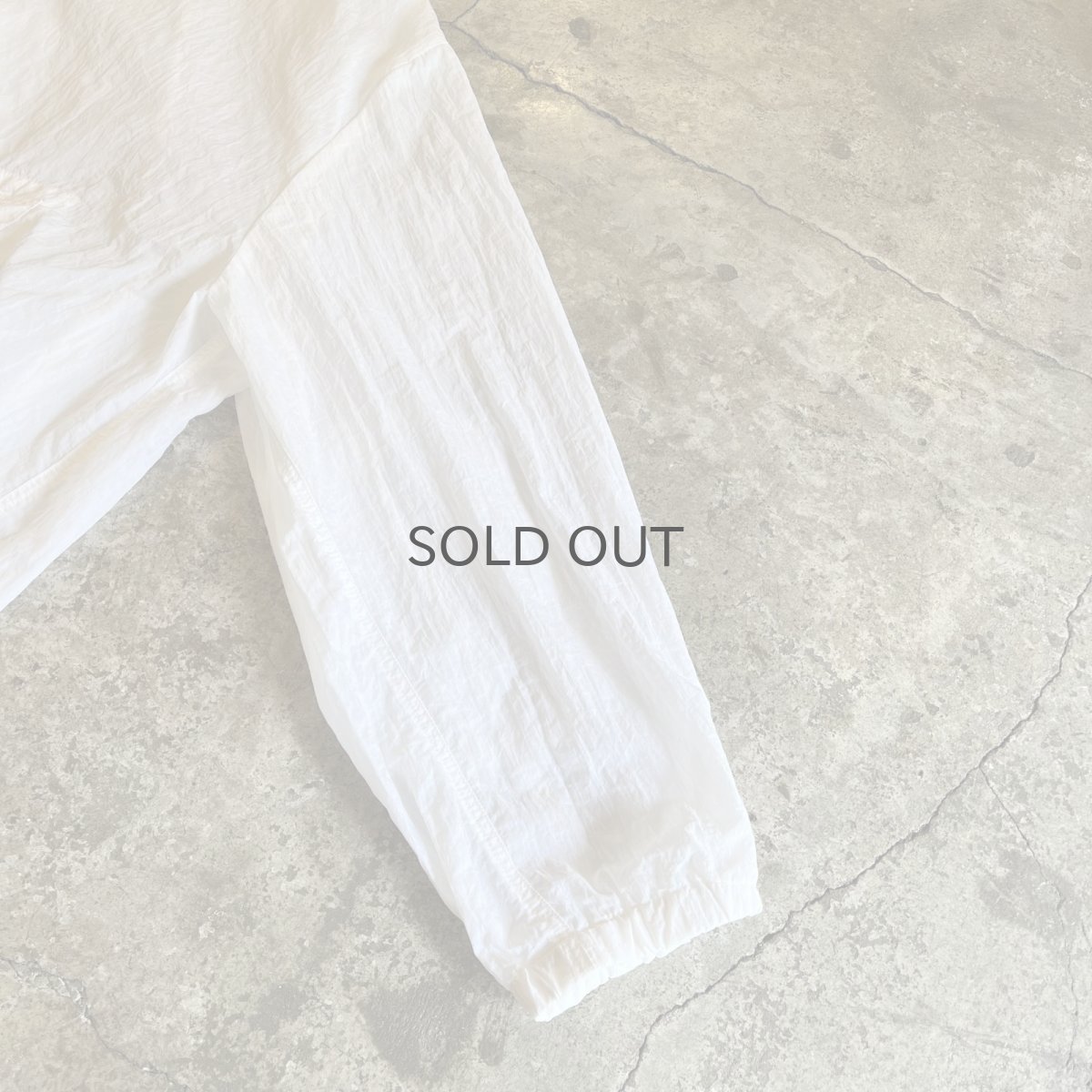 画像7: WHITE COLOR SHEER DESIGN MILITARY HOODIE / Ladies XL (7)