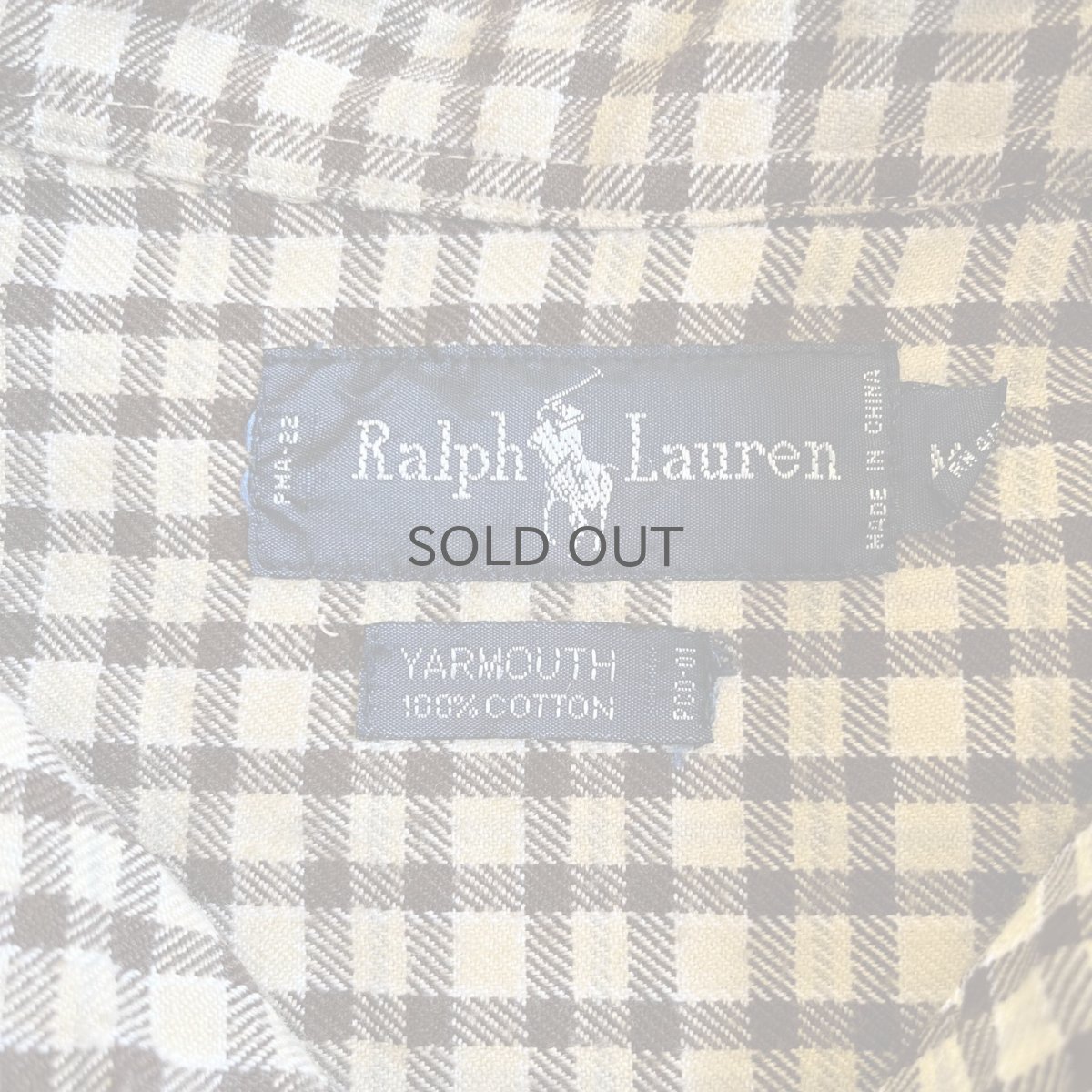 画像12: 【RALPH LAUREN】CHECK PATTERN DOWN DAMAGE SHORT DESIGN L/S SHIRT / Ladies L(M) (12)