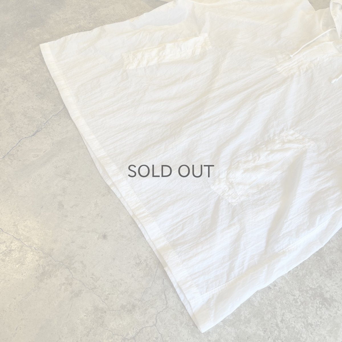 画像4: WHITE COLOR SHEER DESIGN MILITARY HOODIE / Ladies XL (4)