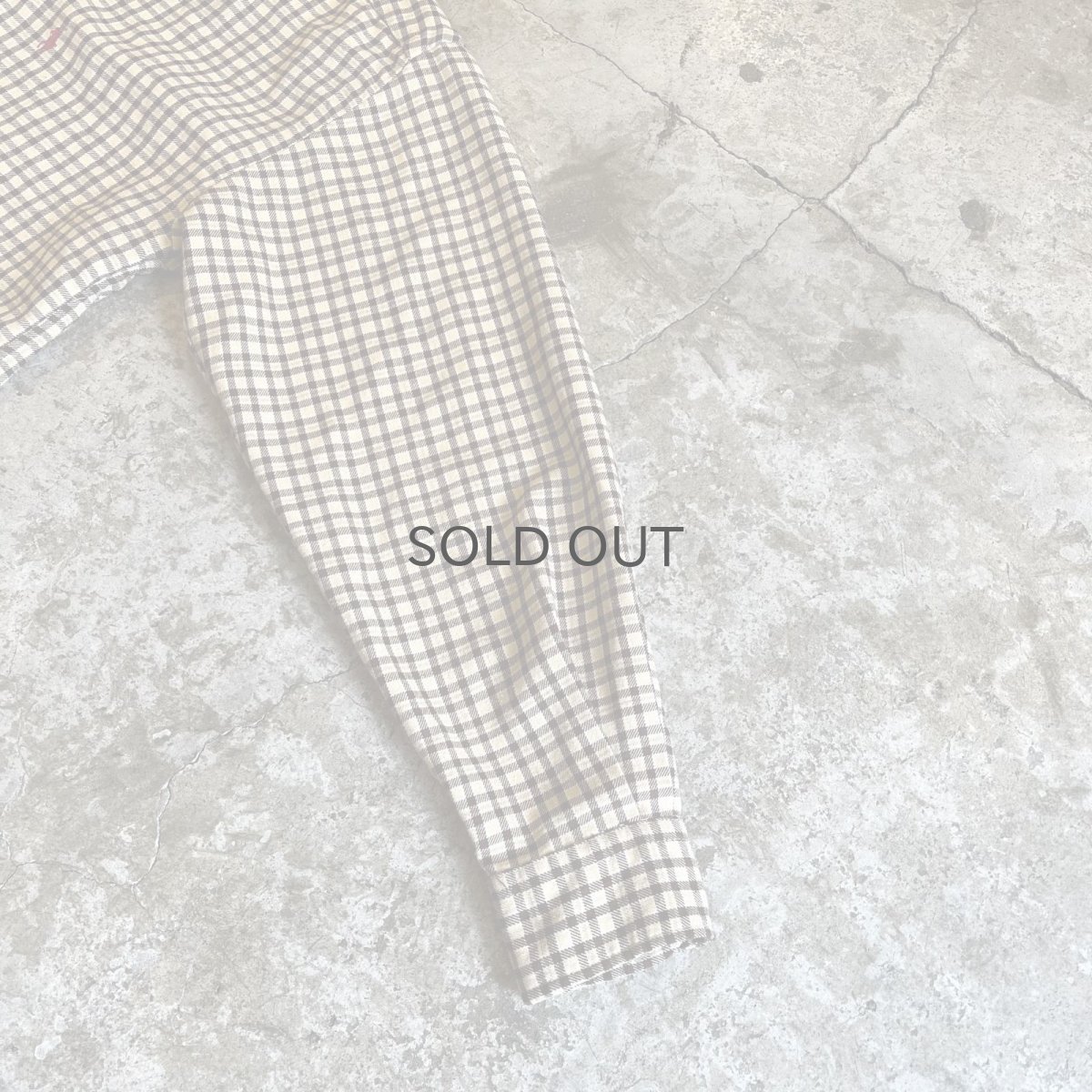 画像7: 【RALPH LAUREN】CHECK PATTERN DOWN DAMAGE SHORT DESIGN L/S SHIRT / Ladies L(M) (7)