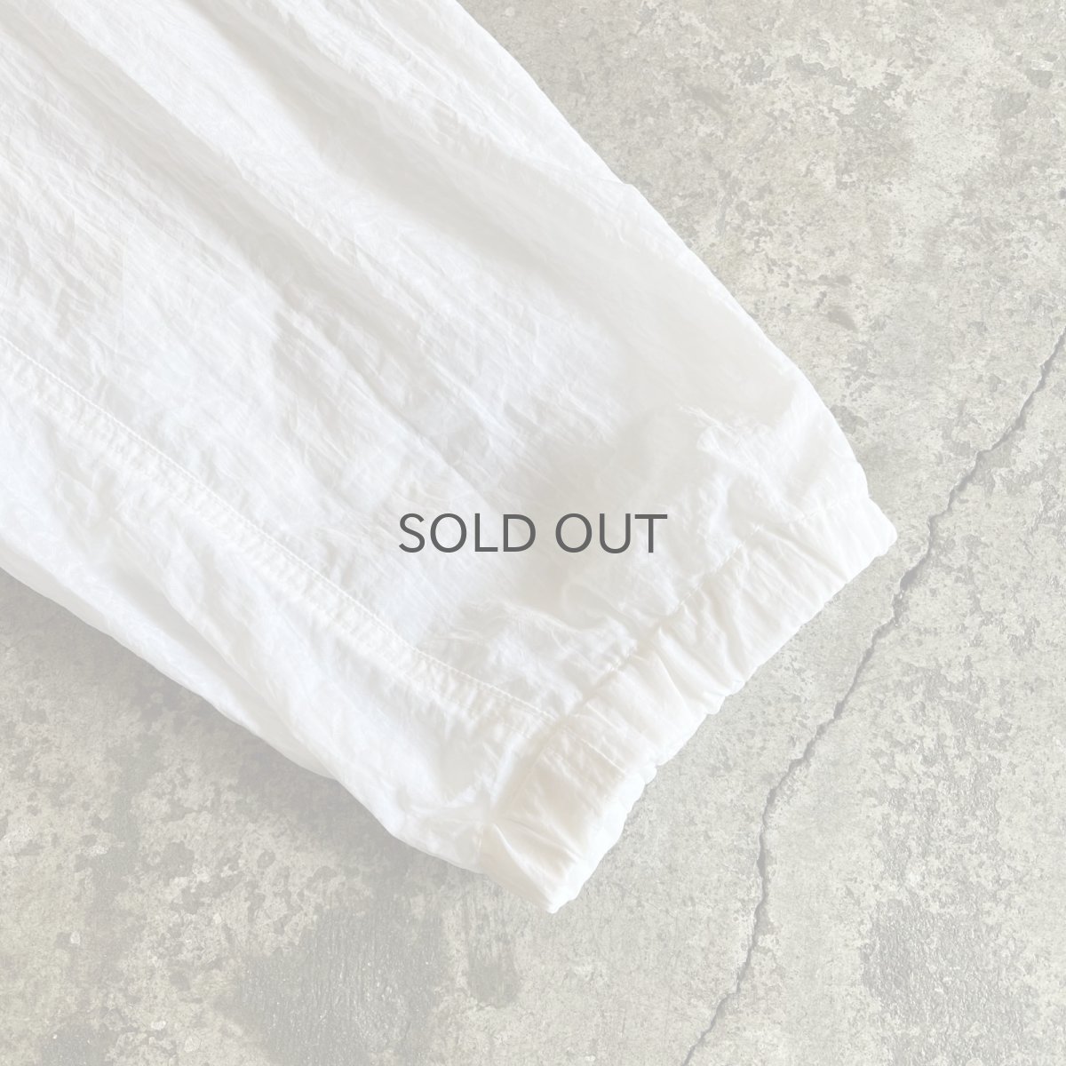 画像6: WHITE COLOR SHEER DESIGN MILITARY HOODIE / Ladies XL (6)