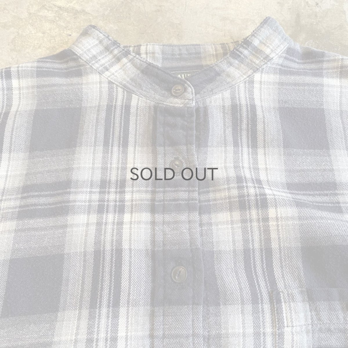 画像6: 【LAUREN RALPH LAUREN】CUT OFF DESIGN STAND COLLAR FLANNEL SHIRT / Ladies 1X(L) (6)
