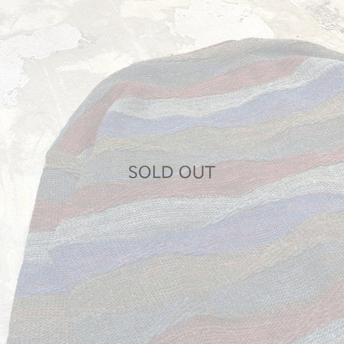 画像9: MULTI BORDER PATTERN KNIT CARDIGAN / Mens M / MADE IN ITALY (9)