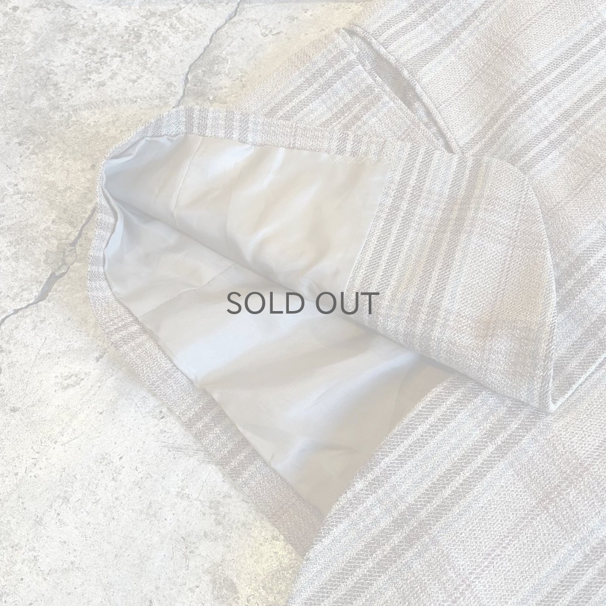 画像5: MADRAS CHECK PATTERN DESIGN TAILORED JACKET / Ladies M  (5)