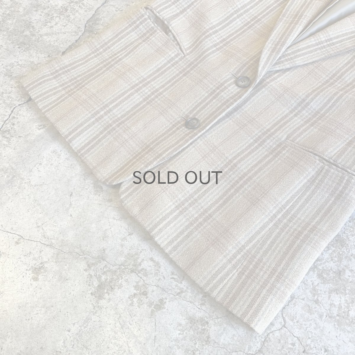 画像4: MADRAS CHECK PATTERN DESIGN TAILORED JACKET / Ladies M  (4)