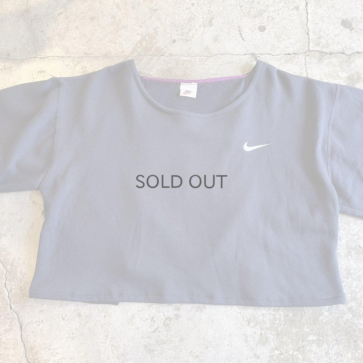 画像7: 【NIKE】BACK FRONT SWITCHING DESIGN SHORT L/S SWEAT / Ladies M (7)