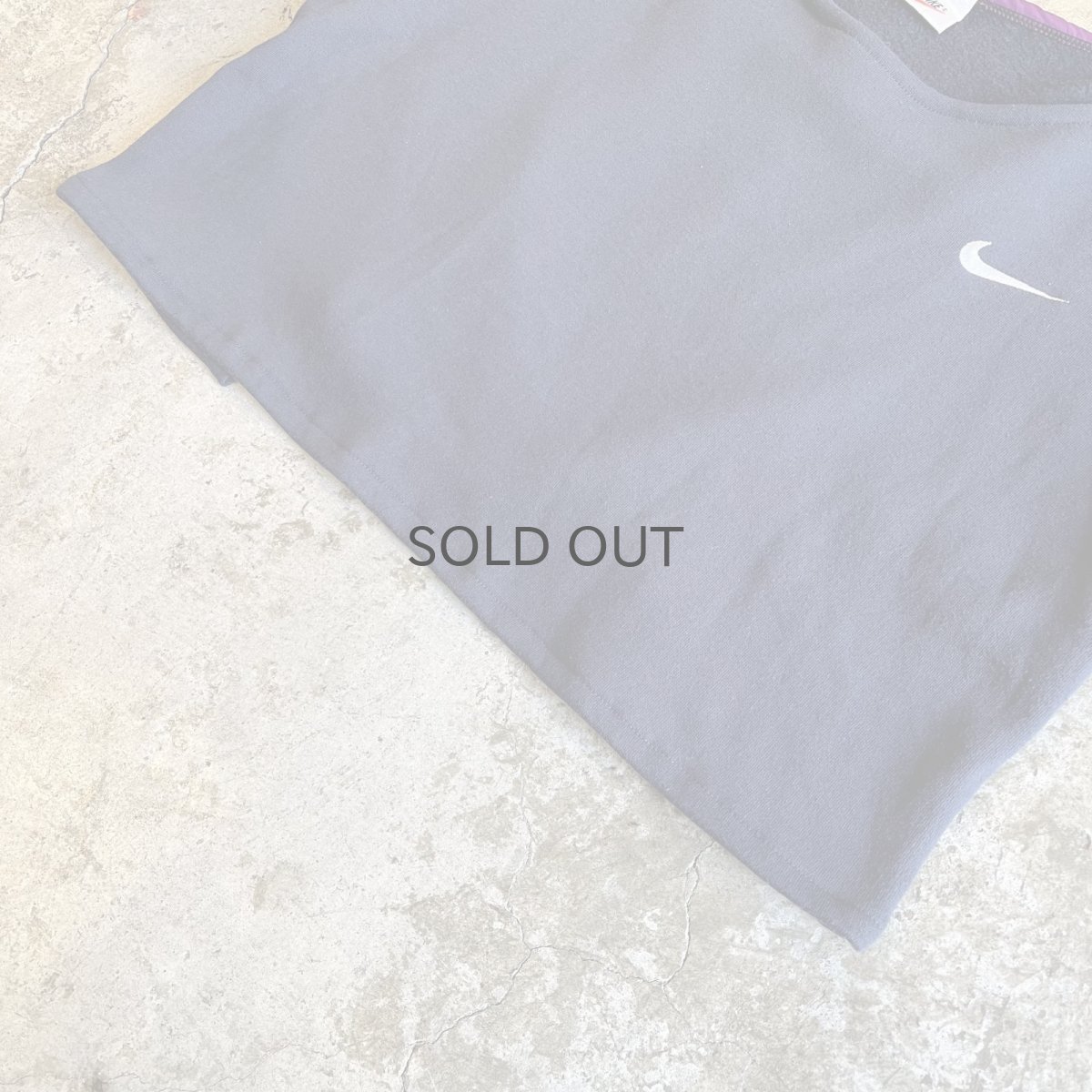 画像4: 【NIKE】BACK FRONT SWITCHING DESIGN SHORT L/S SWEAT / Ladies M (4)