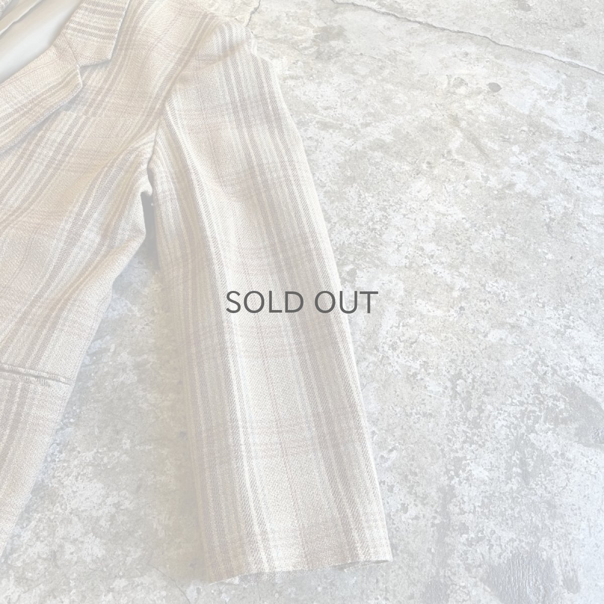 画像8: MADRAS CHECK PATTERN DESIGN TAILORED JACKET / Ladies M  (8)