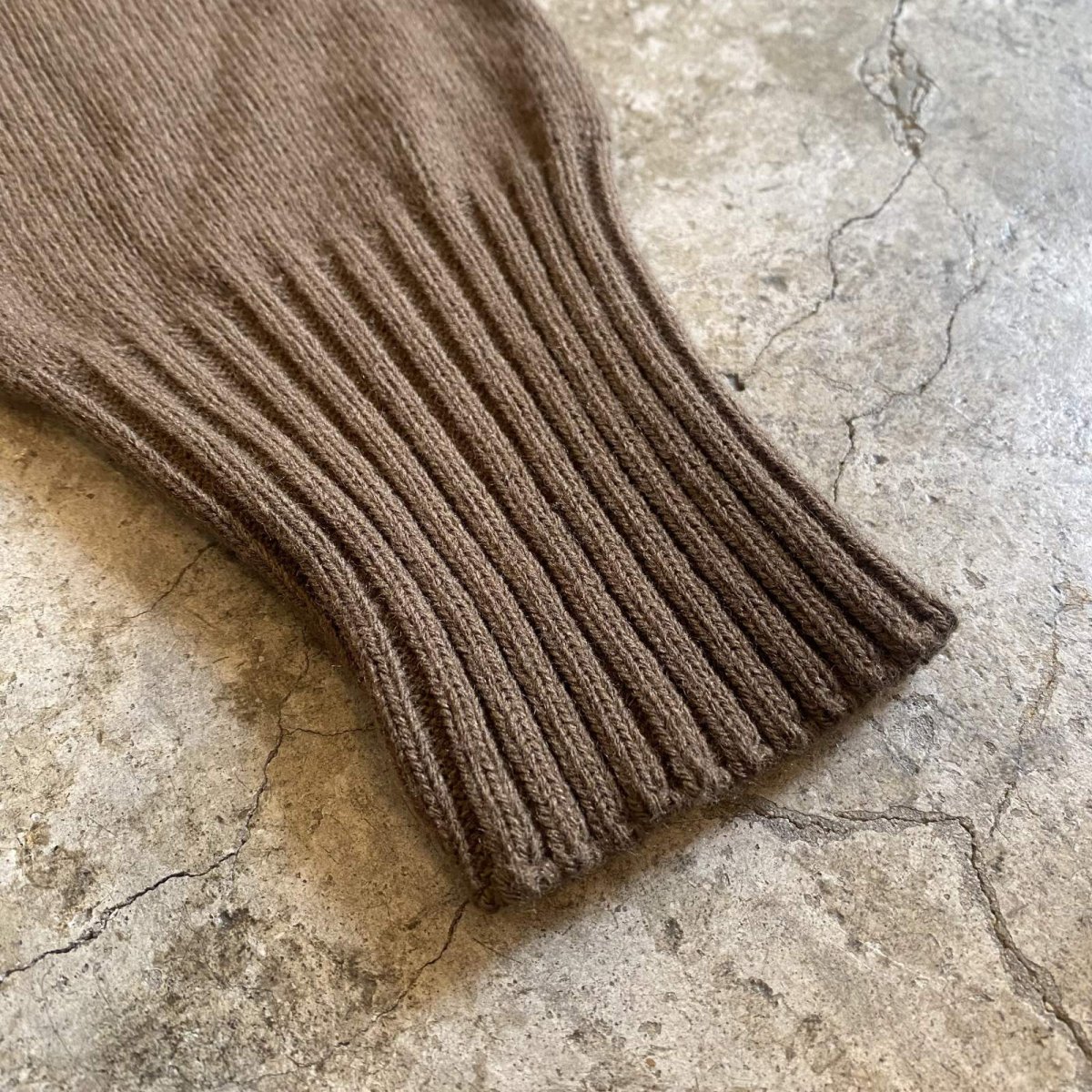 画像10: MILITARY 5 BUTTON HENRY DESIGN KNIT L/S TOPS / Ladies L(M) (10)