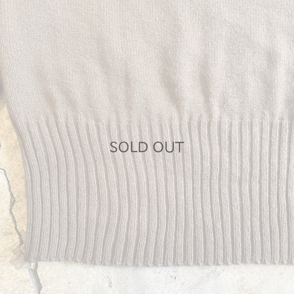 画像6: MILITARY 5 BUTTON HENRY DESIGN KNIT L/S TOPS / Ladies L(M) (6)