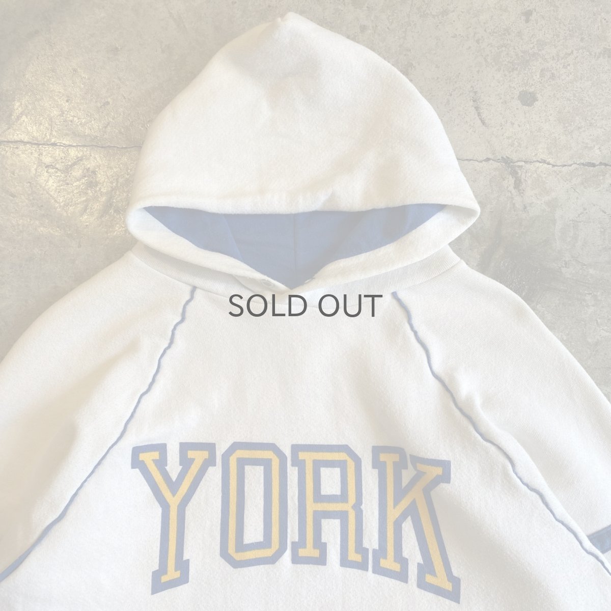 画像6: 80's "YORK" LOGO PRINTED DESIGN COLOR SWEAT HOODIE / Ladies XL(L) (6)