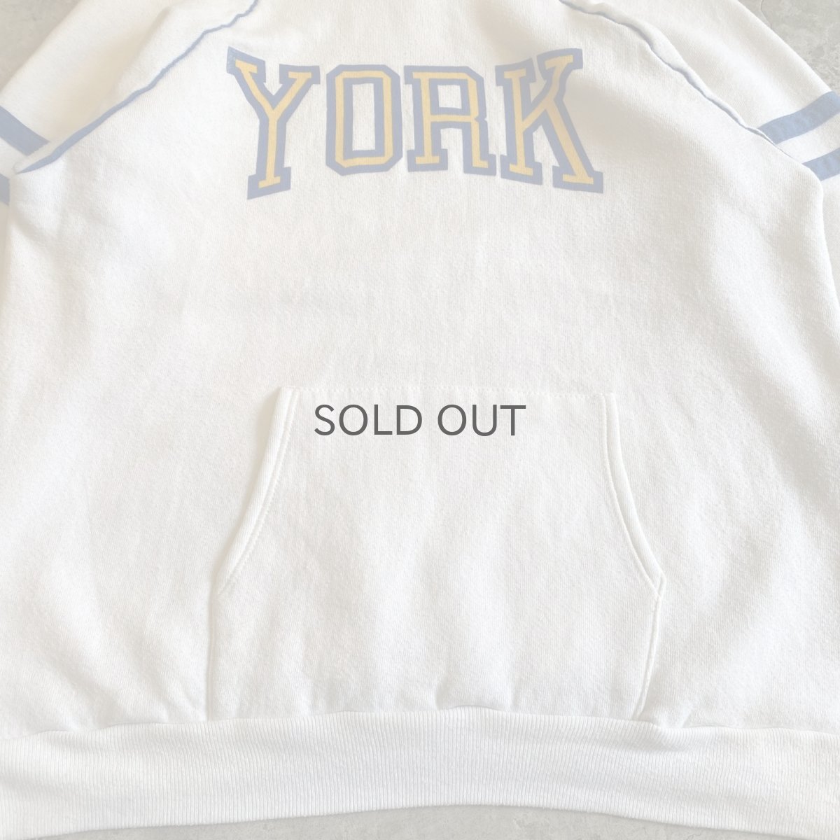画像7: 80's "YORK" LOGO PRINTED DESIGN COLOR SWEAT HOODIE / Ladies XL(L) (7)