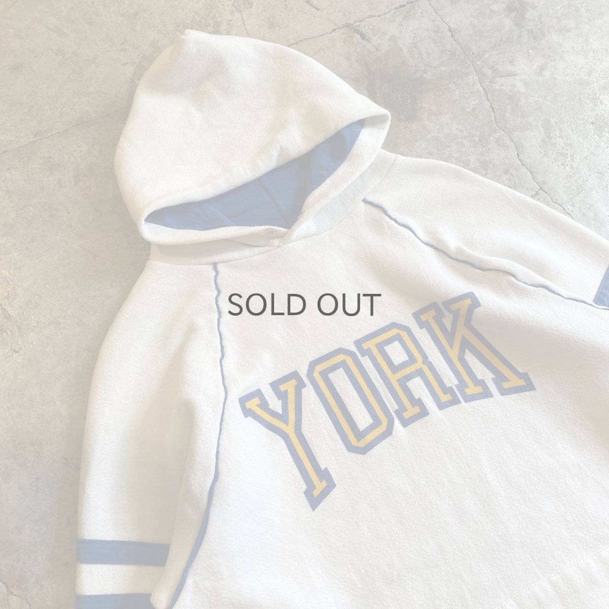 画像3: 80's "YORK" LOGO PRINTED DESIGN COLOR SWEAT HOODIE / Ladies XL(L) (3)