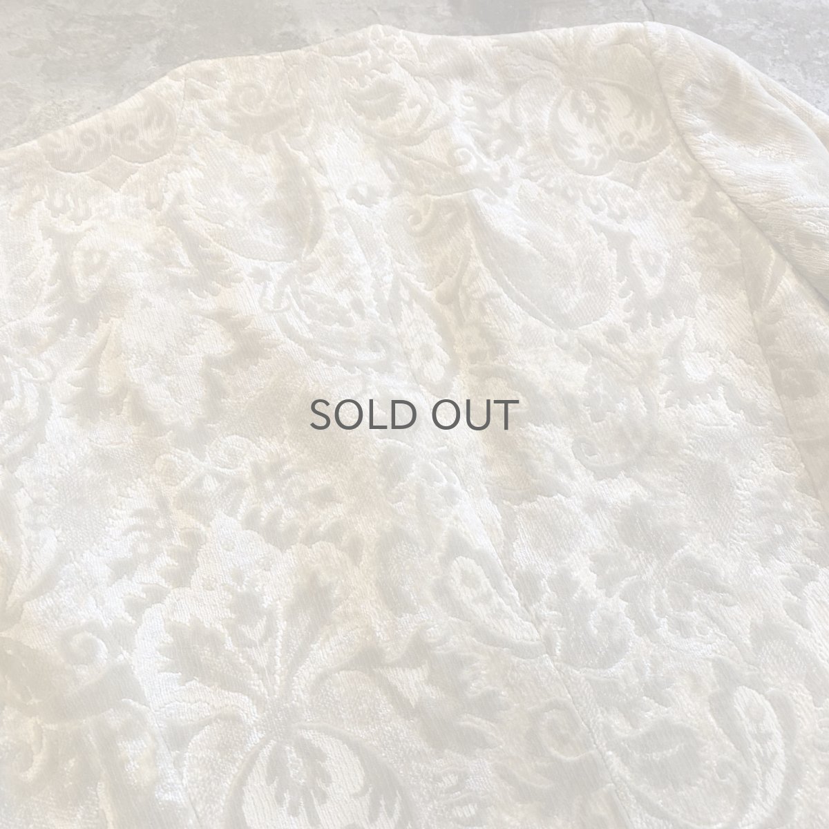 画像9: ORIENTAL ALL OVER PATTERN DESIGN VELVET JACKET / Ladies M (9)