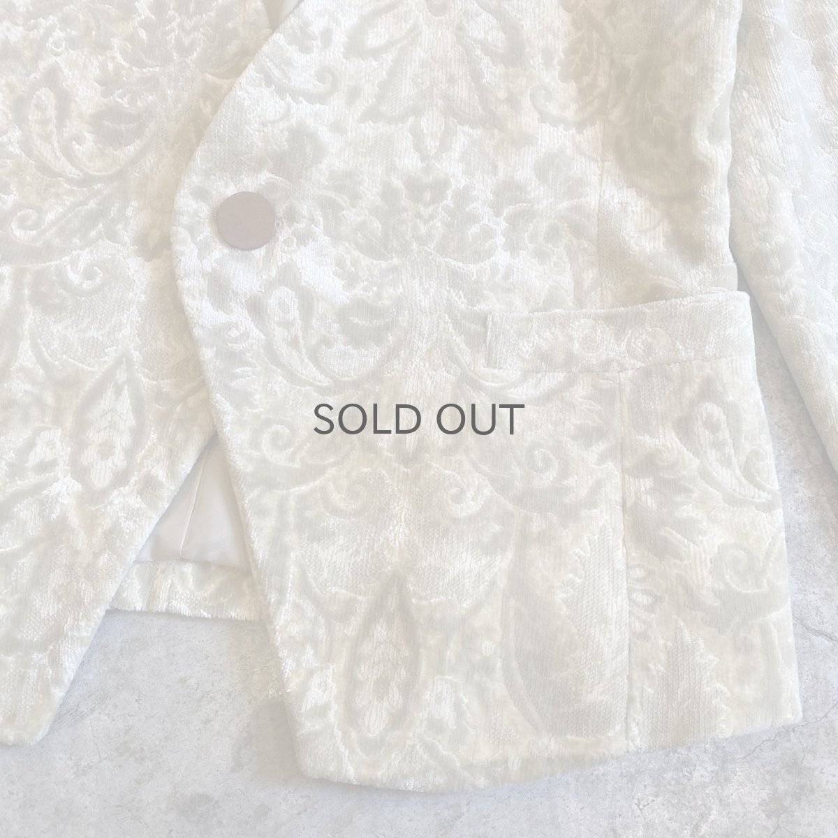 画像5: ORIENTAL ALL OVER PATTERN DESIGN VELVET JACKET / Ladies M (5)