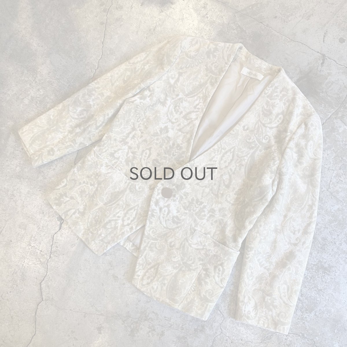 画像4: ORIENTAL ALL OVER PATTERN DESIGN VELVET JACKET / Ladies M (4)