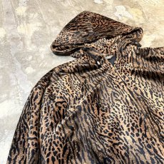 画像3: ALL OVER LEOPARD PATTERN ZIP UP HOODIE JACKET / Mens L (3)