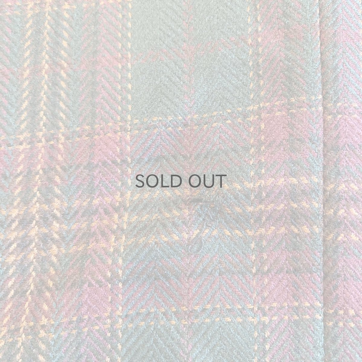 画像9: CHECK ALL OVER PATTERN DESIGN DOUBLE JACKET / Ladies M (9)