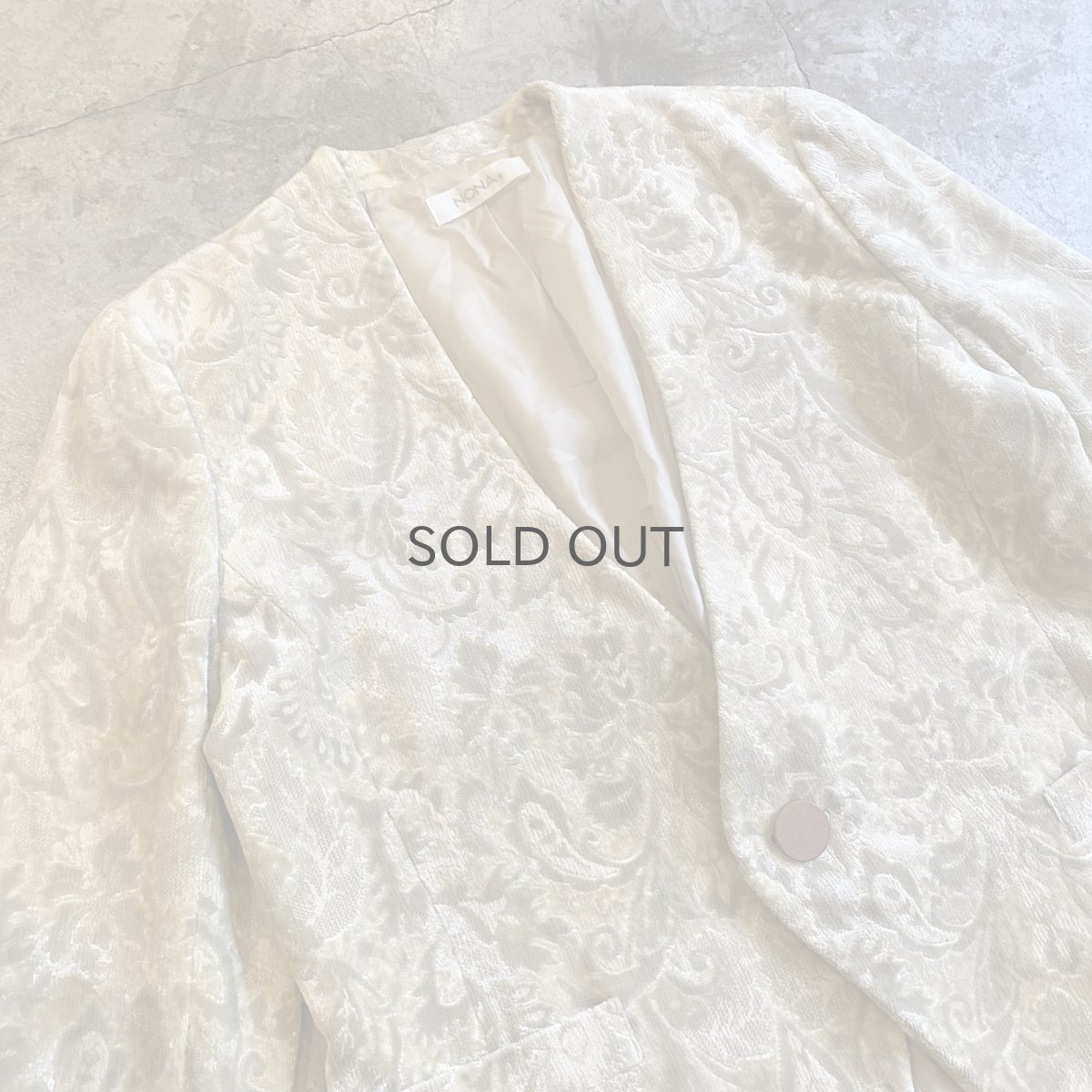 画像3: ORIENTAL ALL OVER PATTERN DESIGN VELVET JACKET / Ladies M (3)