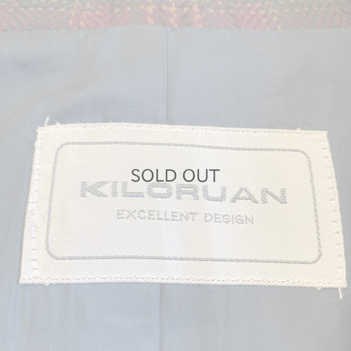 画像13: CHECK ALL OVER PATTERN DESIGN DOUBLE JACKET / Ladies M (13)