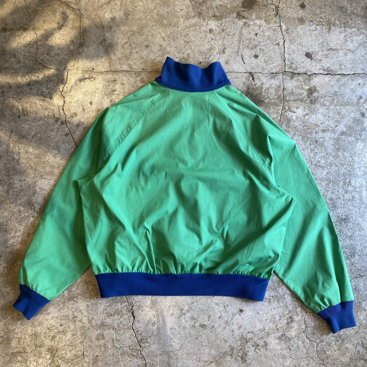 画像2: OLD BICOLOR DESIGN HALF ZIP UP ANORAK L/S TOPS / Ladies XL (2)