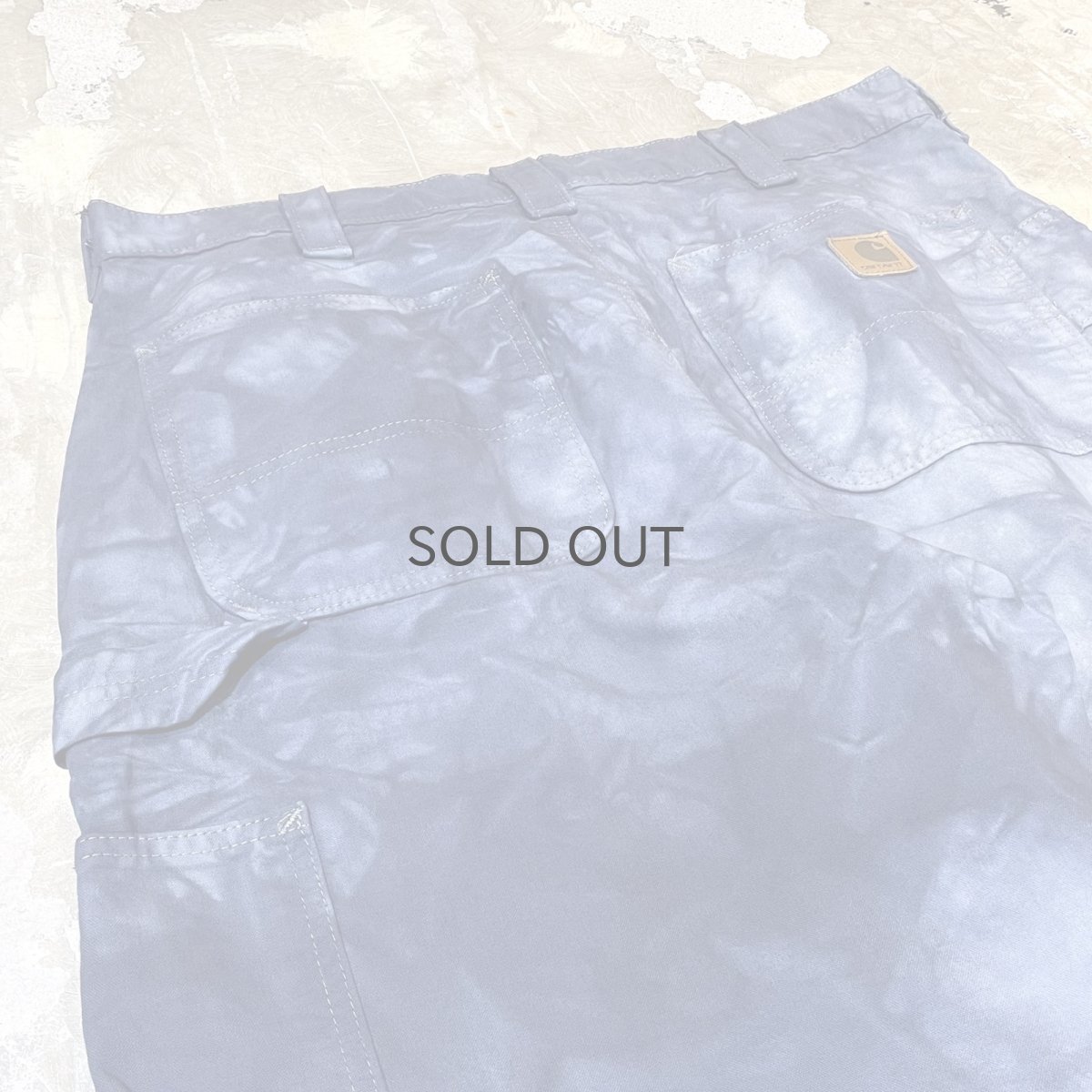 画像9: 【CARHARTT】ALL OVER TIE DYE PATTERN WORK PANTS / W34 (9)