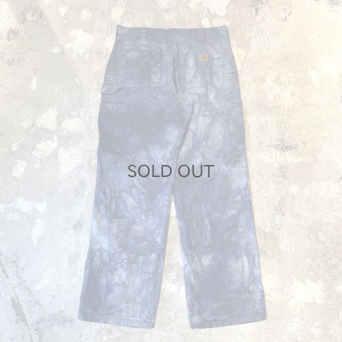 画像2: 【CARHARTT】ALL OVER TIE DYE PATTERN WORK PANTS / W34 (2)