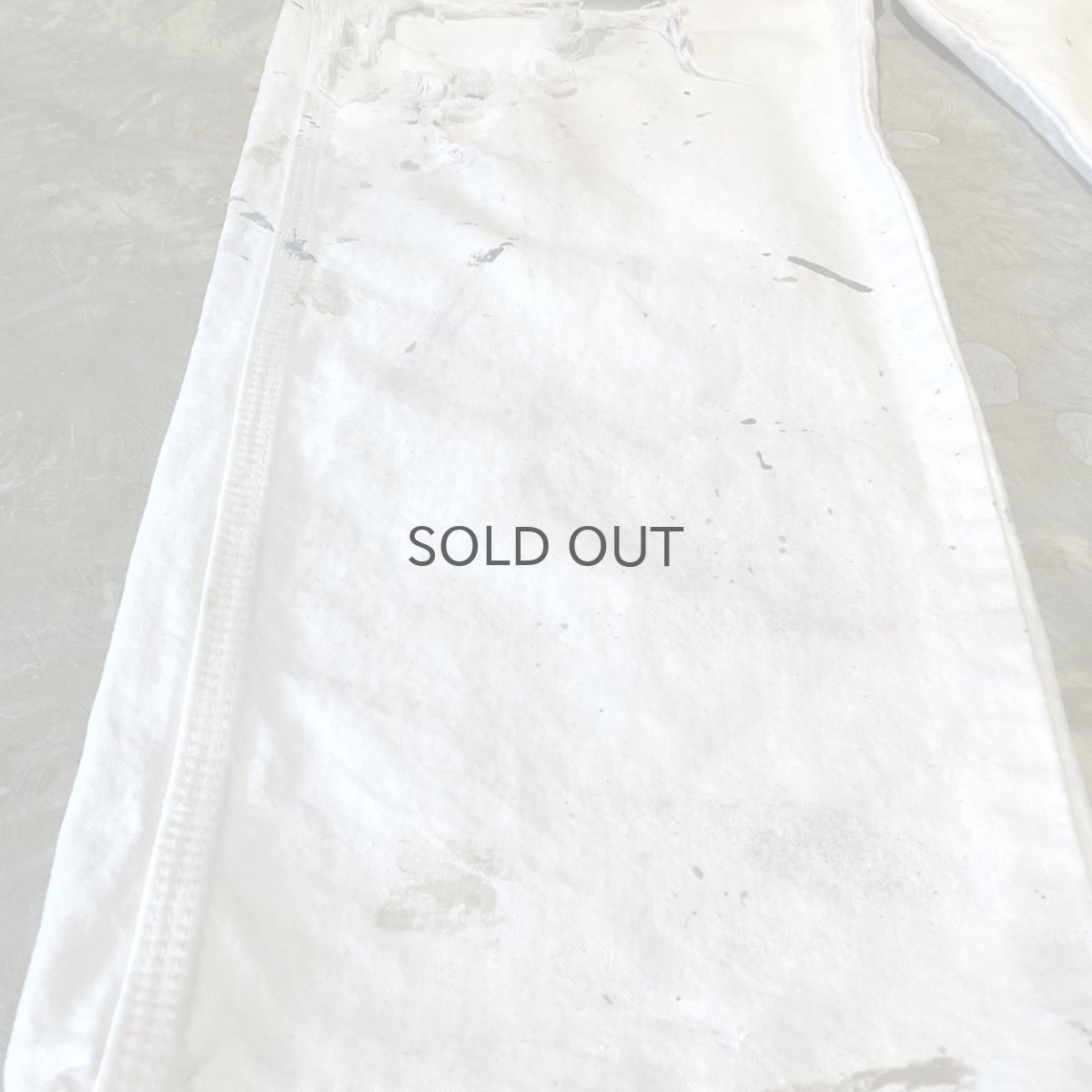 画像7: 【DICKIES】ALL OVER PAINTED DAMAGE WORK PANTS / W34 (7)